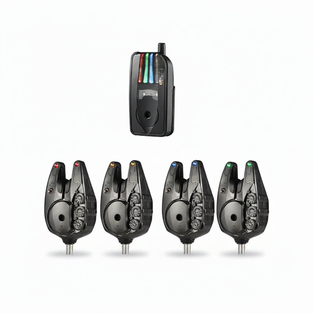 Alarmas Kaiser Predator RX Pro con LEDs de 6 colores para pesca nocturna